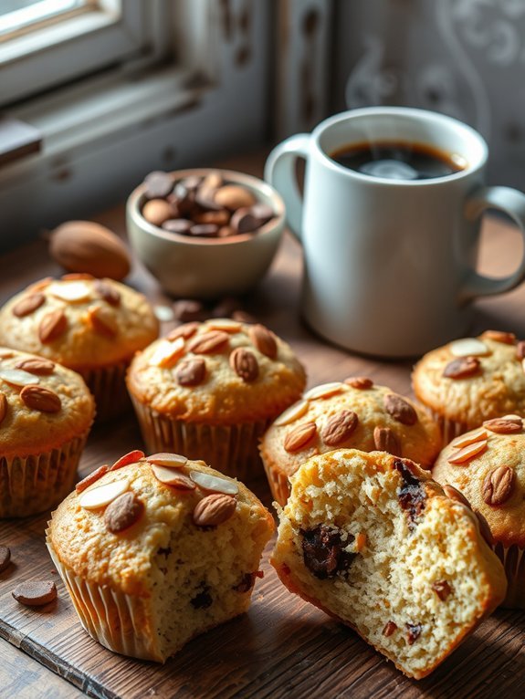 almond joy flavored muffins