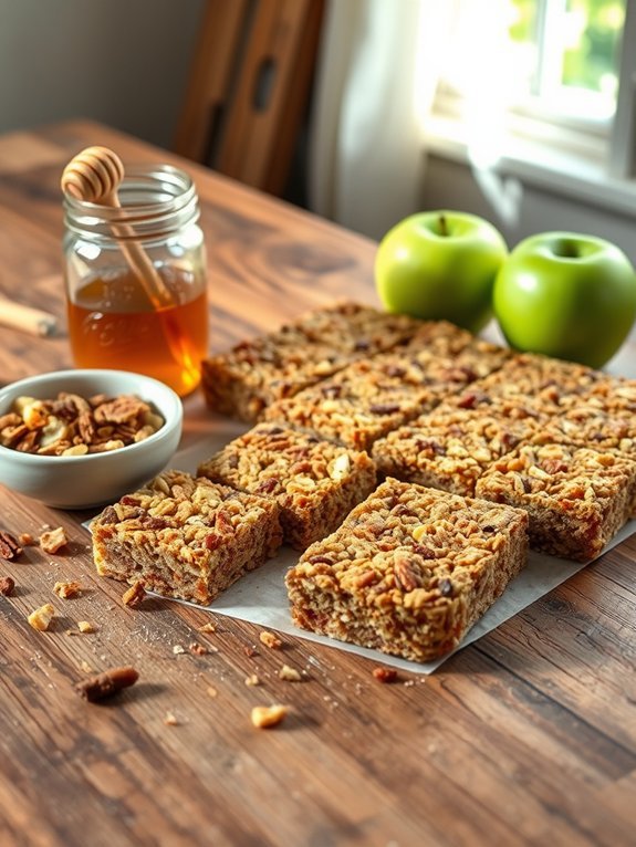 apple cinnamon granola bars