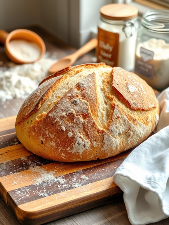 artisan crusty fermented loaf