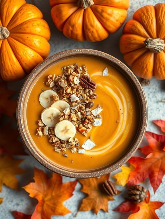 autumnal pumpkin spice smoothie