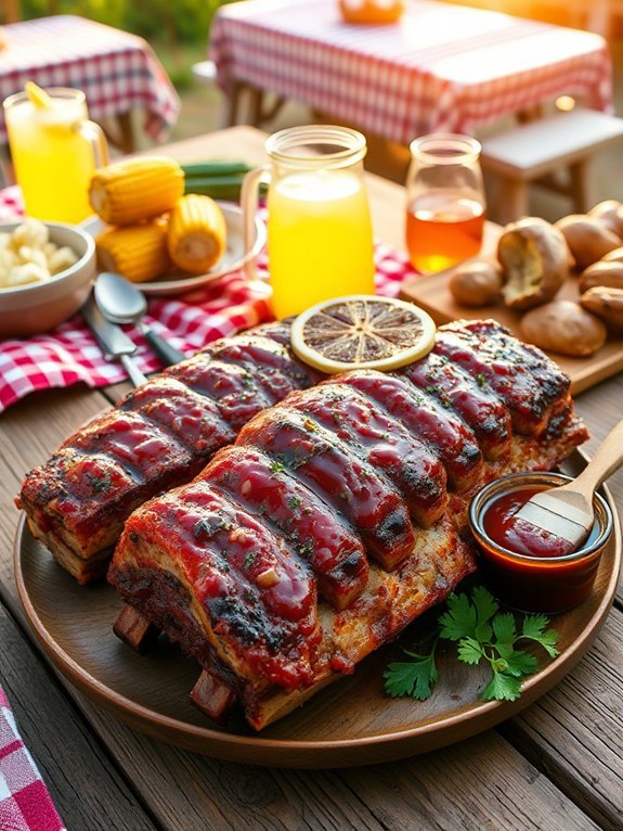 barbecued ribs recipe featured