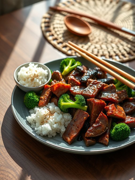 beef and broccoli dish