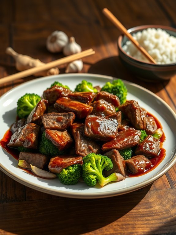 beef and broccoli dish