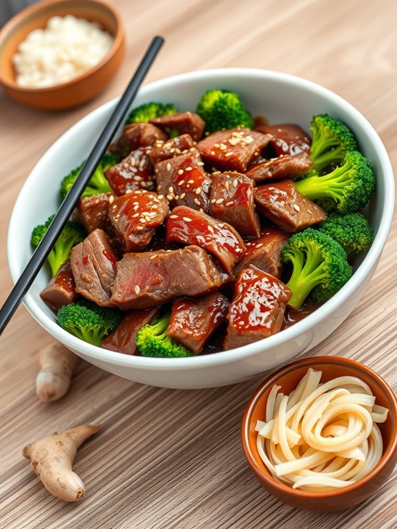 beef and broccoli dish