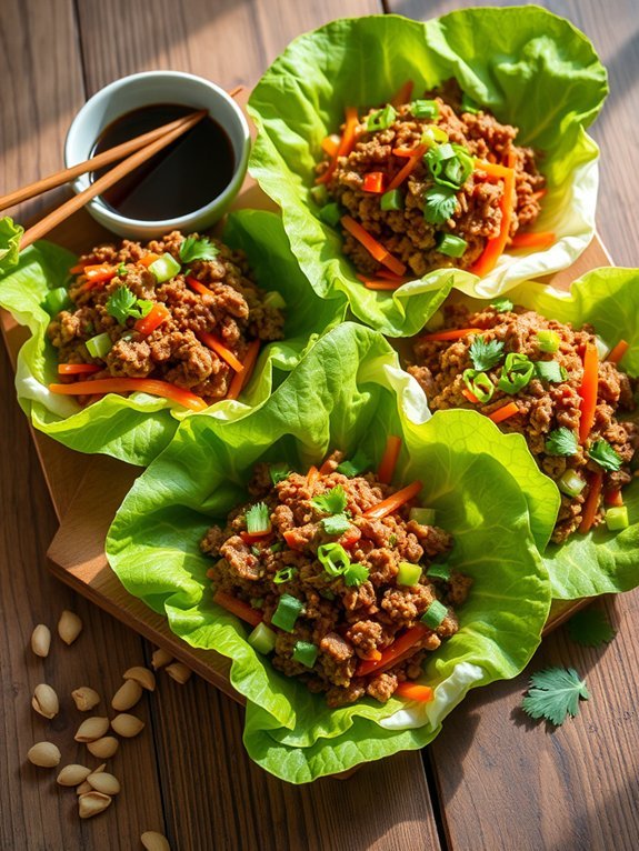 beef filled lettuce wraps