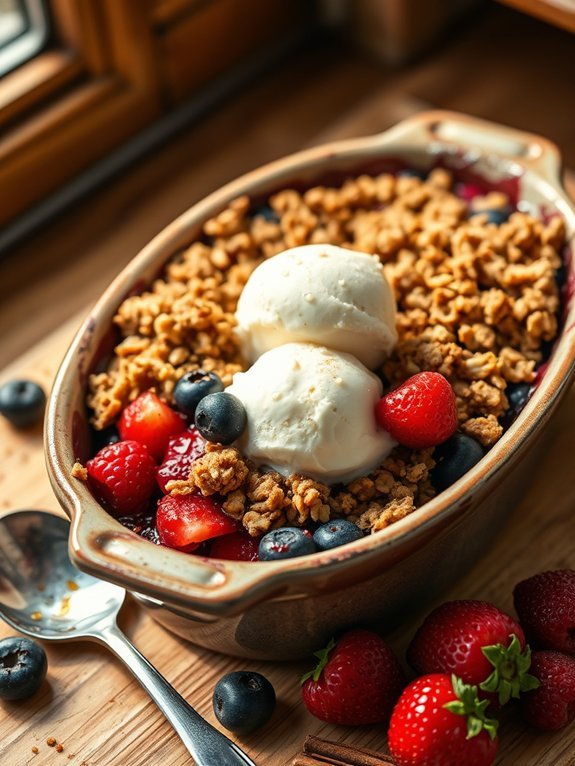 berry crumble dessert recipe