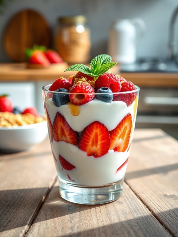 berry greek yogurt parfait