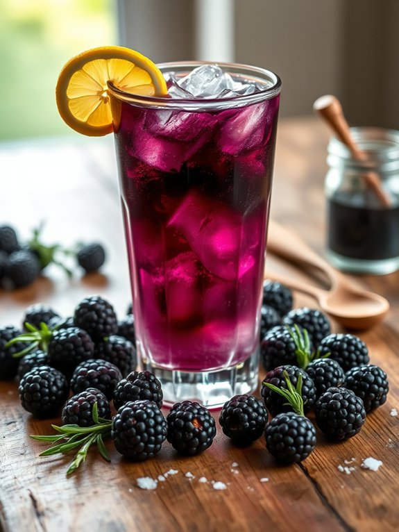 berry infused cocktail delight