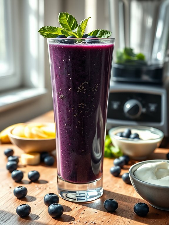 blueberry smoothie rich nutrients