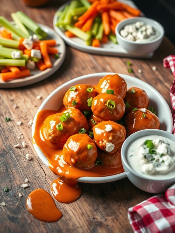 buffalo chicken meatballs recipe