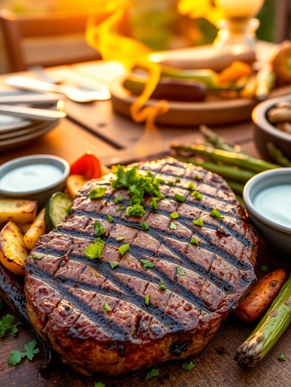 cajun flavored grilled sirloin steak