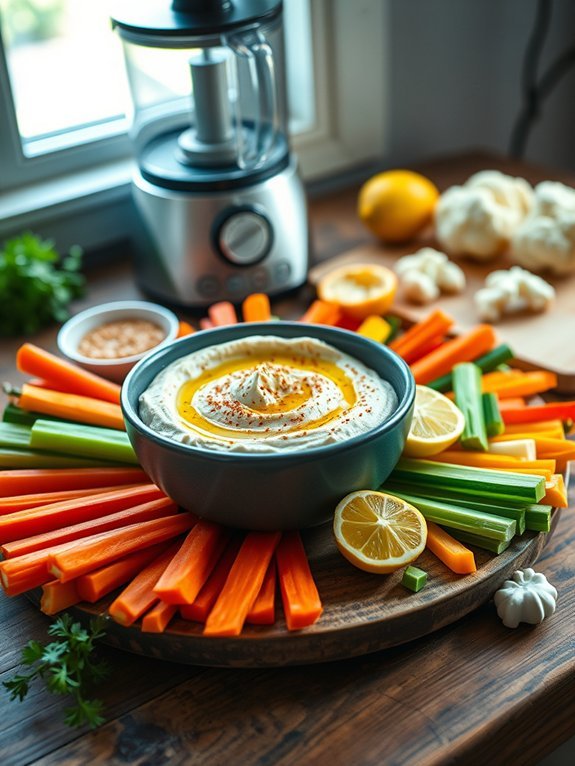 cauliflower based creamy dip