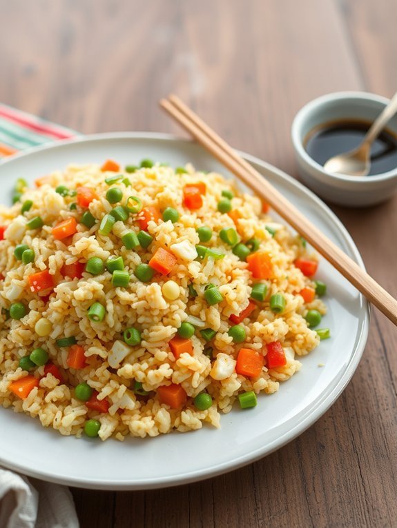 cauliflower based healthier rice alternative