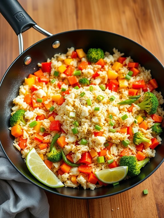 cauliflower rice stir fry recipe