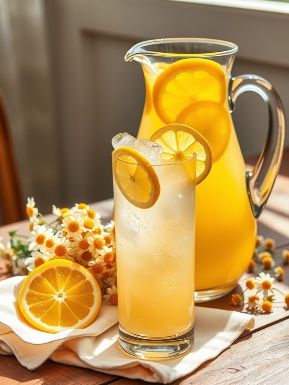 chamomile infused honey drink