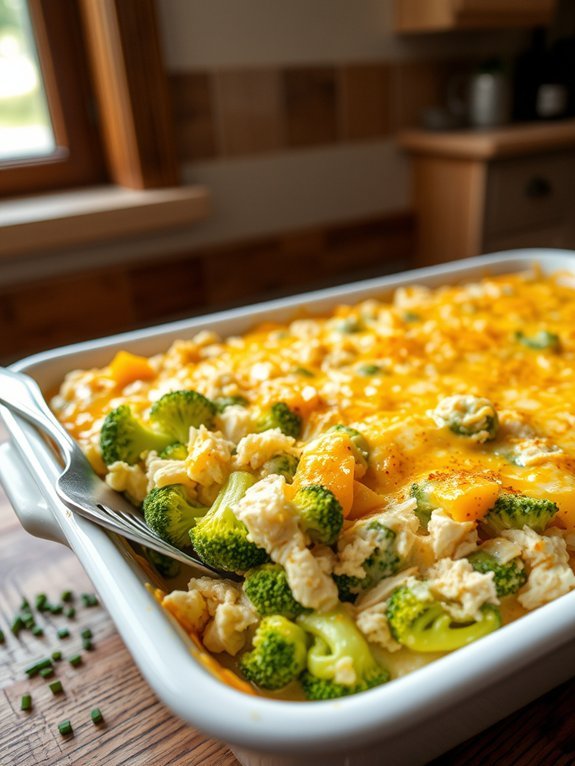 cheesy broccoli chicken bake