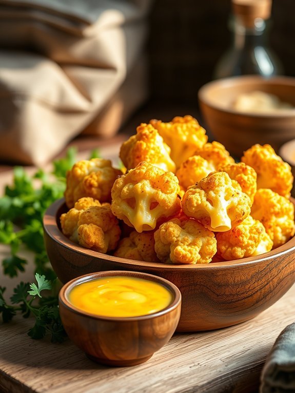 cheesy cauliflower snack recipe