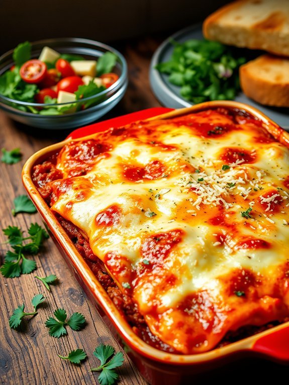 cheesy meat lasagna recipe