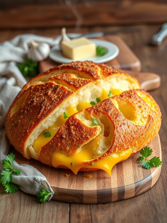 cheesy sourdough bread recipe