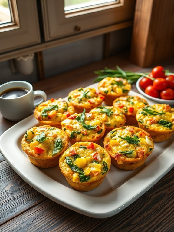 cheesy veggie egg muffins