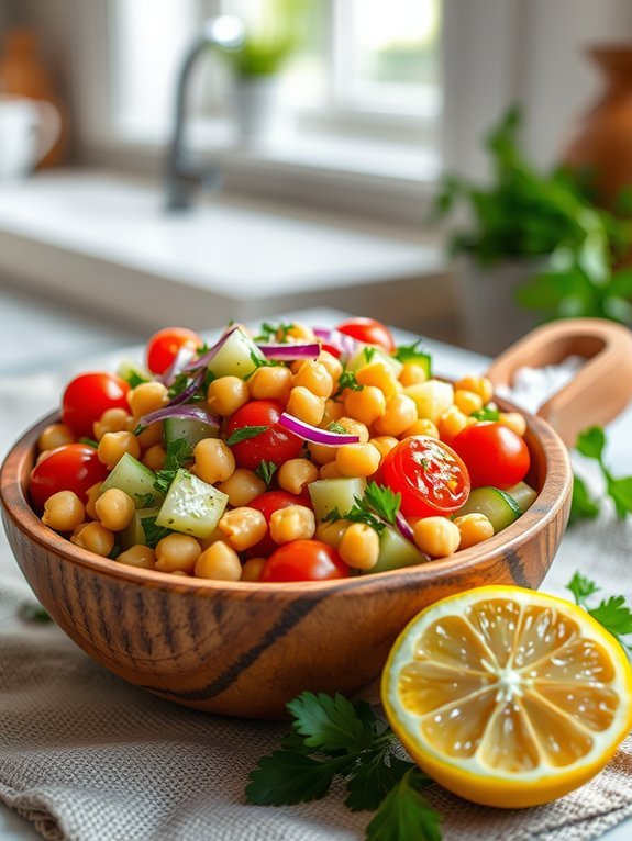 chickpea cucumber salad recipe