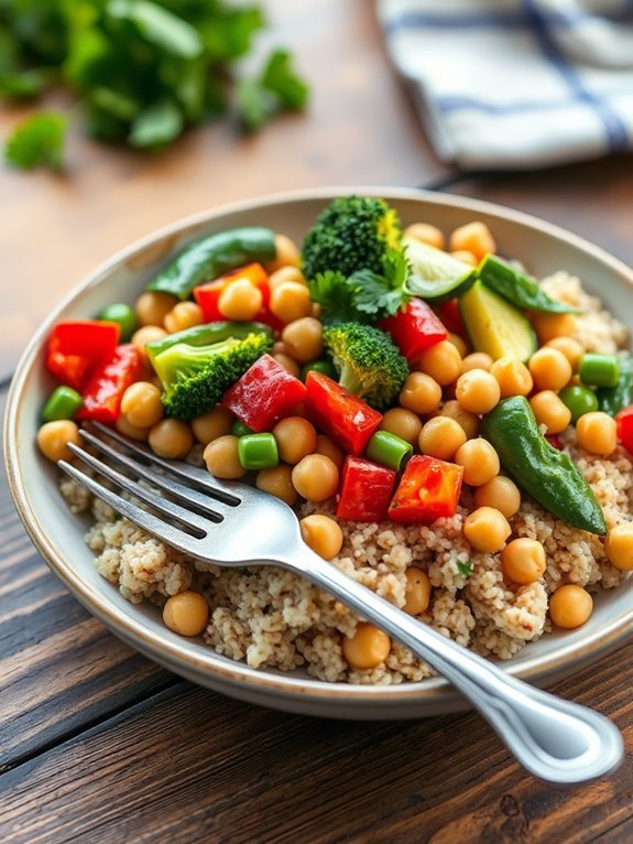 chickpea quinoa stir fry recipe