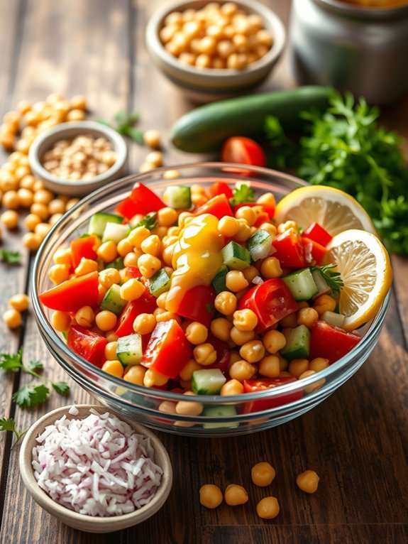 chickpea salad with zest