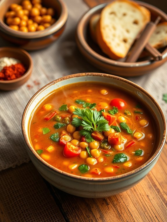 chickpea soup with moroccan spices