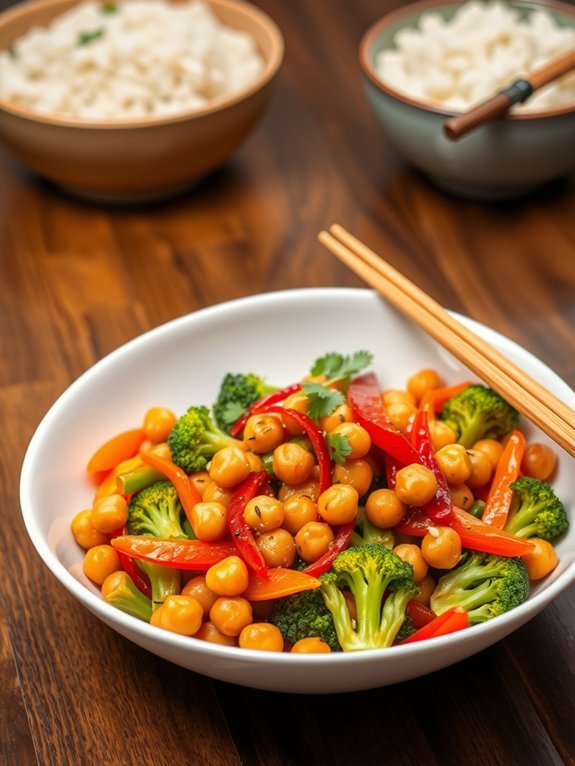 chickpea vegetable stir fry recipe