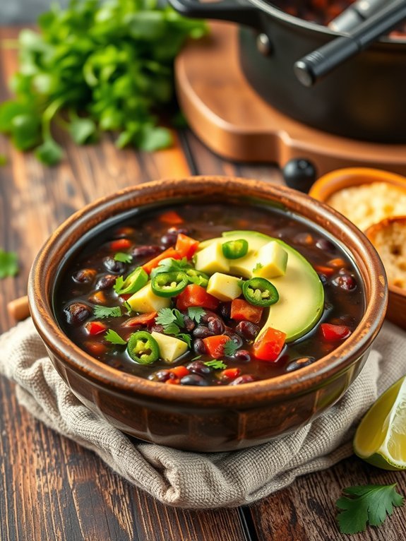 chipotle flavored black bean soup