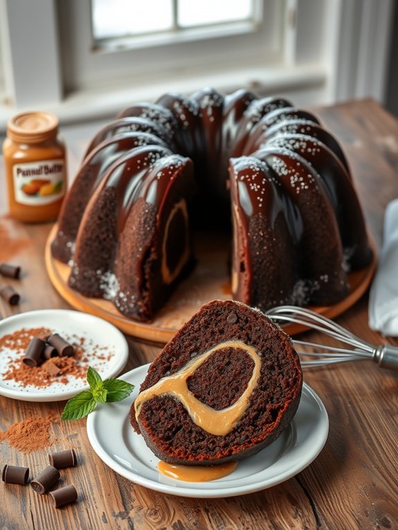 chocolate peanut butter bundt cake