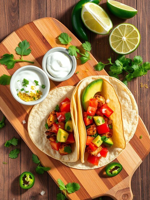 cilantro lime chicken tacos