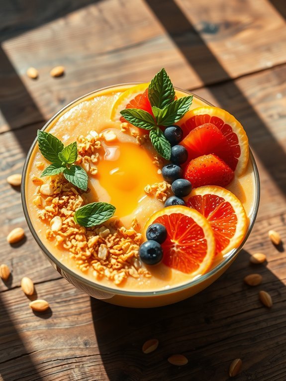 citrus flavored breakfast bowl