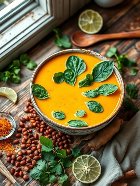 coconut curry lentil soup