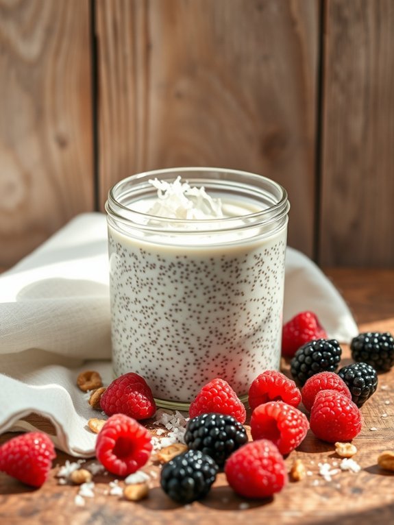 coconut milk chia pudding