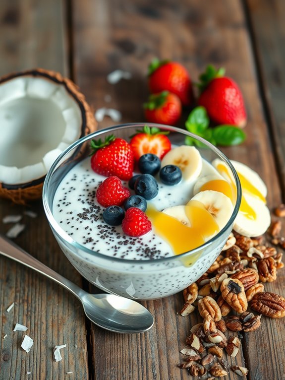 coconut milk chia pudding