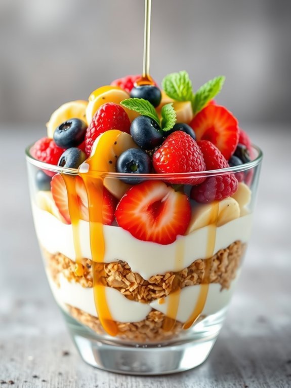 coconut yogurt layered parfait