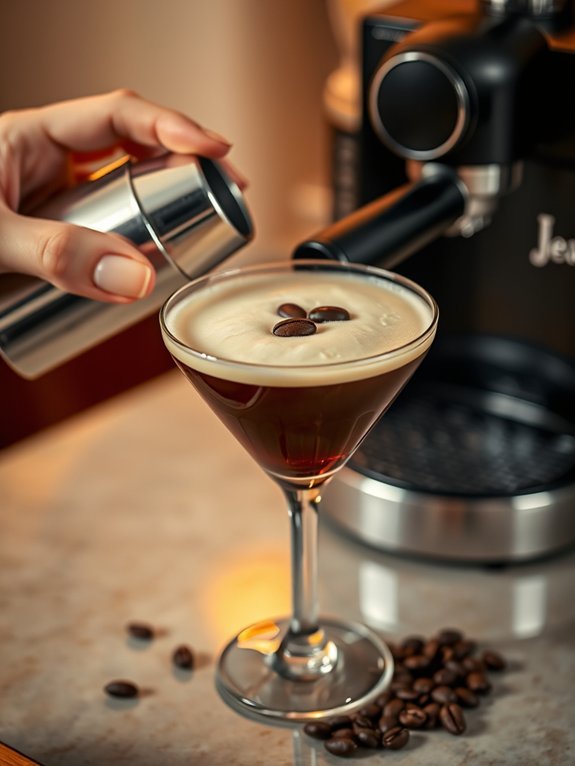 coffee flavored cocktail creation