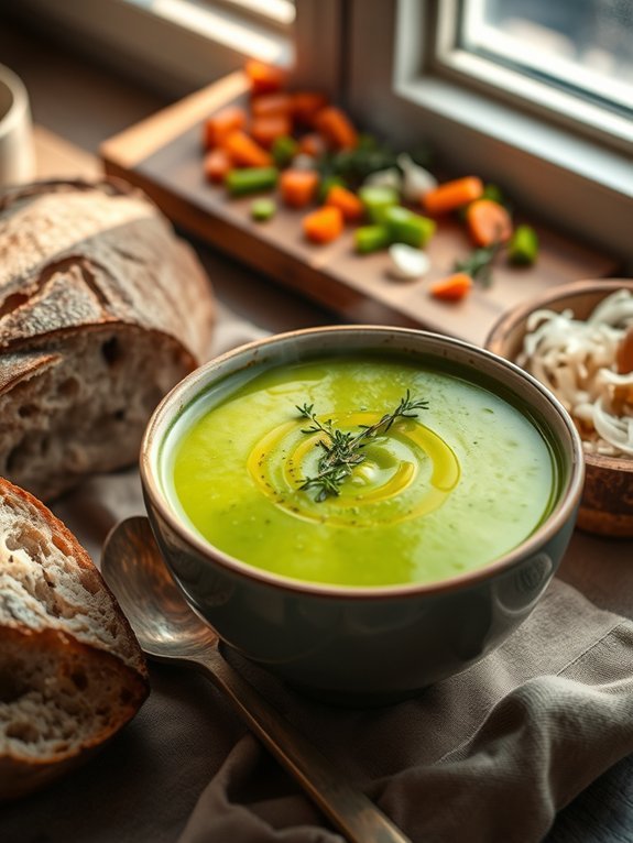 comforting hearty green soup