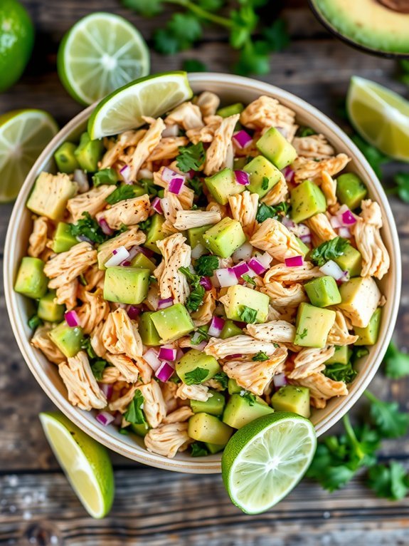 creamy avocado chicken salad