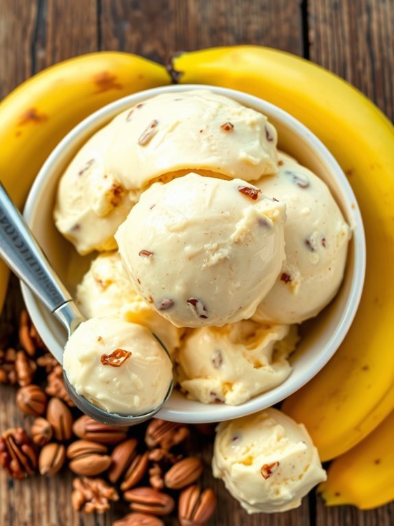 creamy banana nut treat