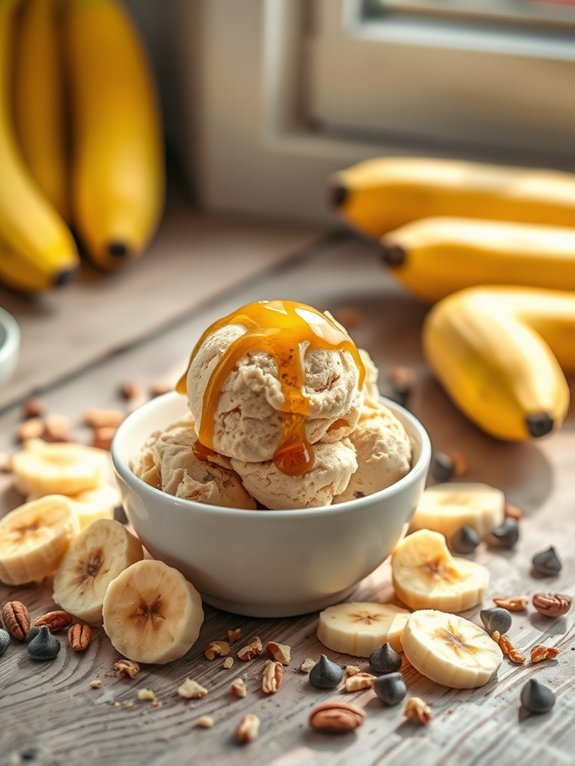 creamy banana peanut treat