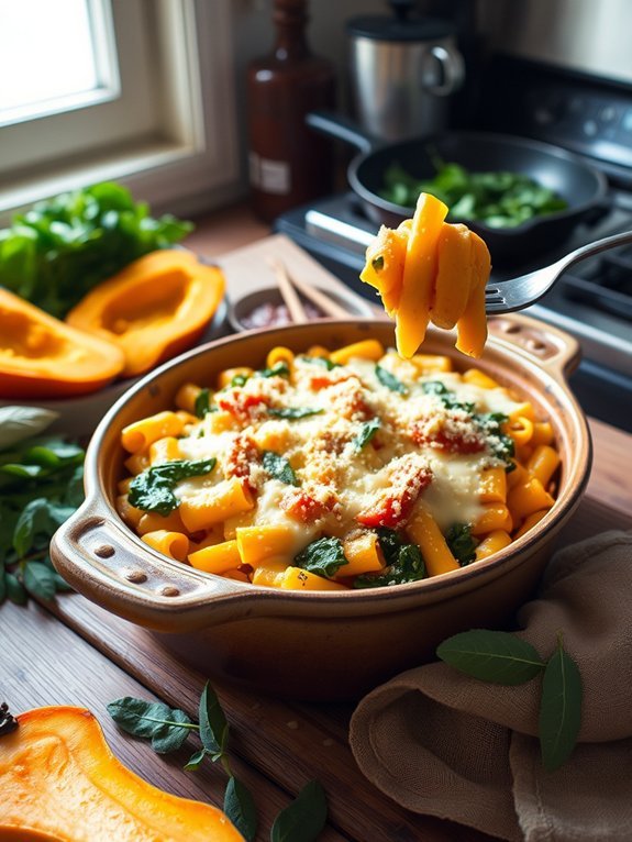 creamy butternut squash bake