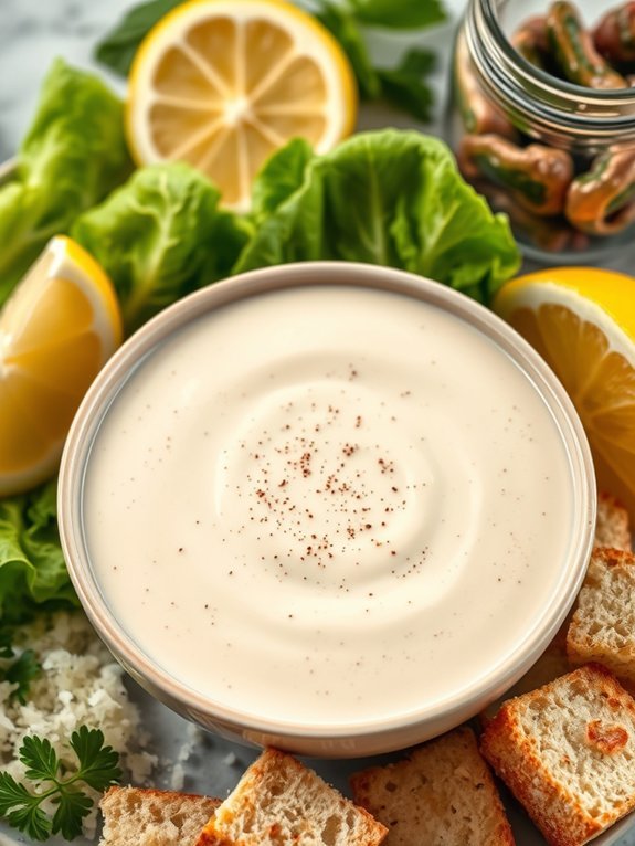 creamy caesar salad dressing