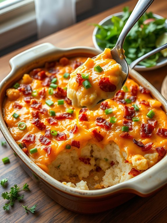 creamy cauliflower cheese bake