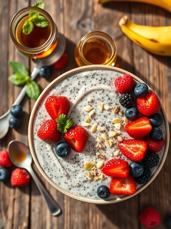 creamy chia seed dessert