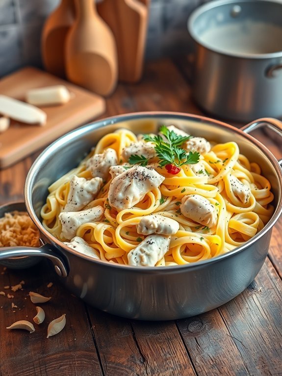 creamy chicken pasta dish