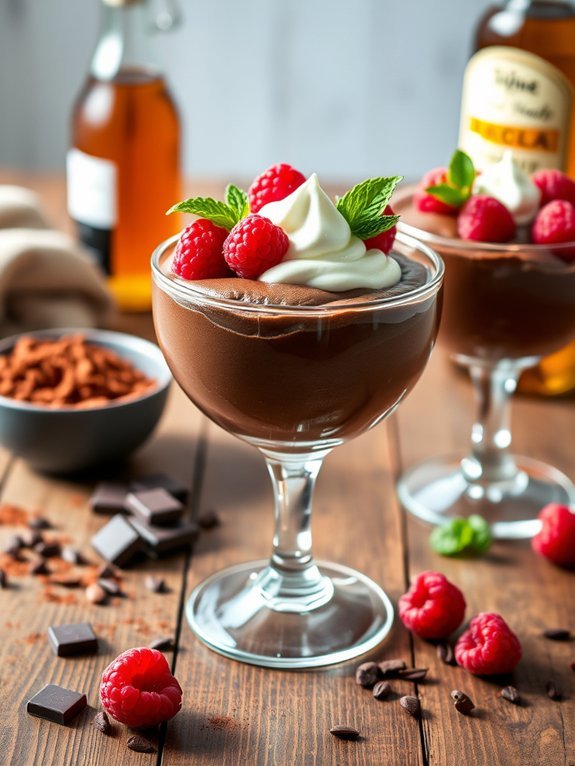 creamy chocolate avocado dessert