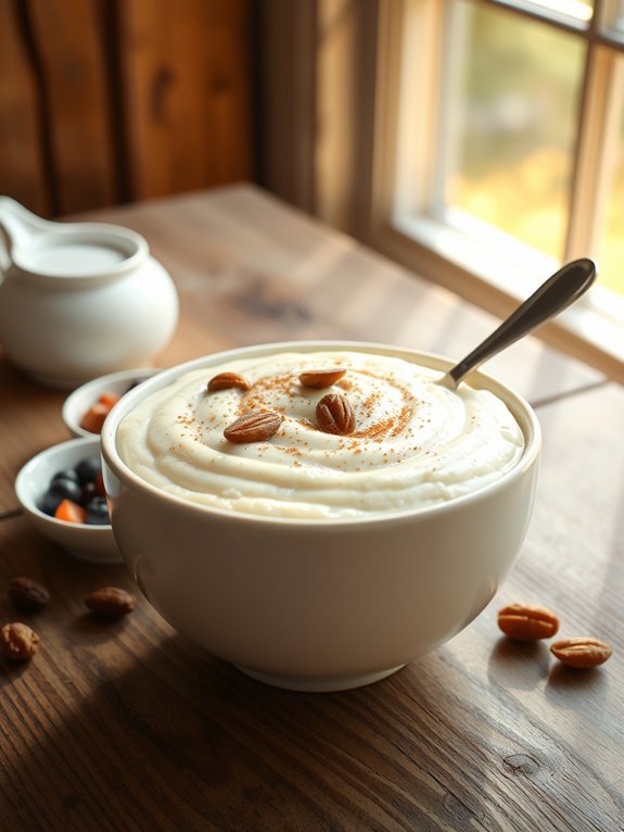 creamy cinnamon rice pudding