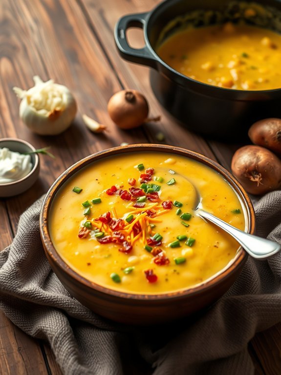 creamy comforting potato soup